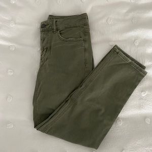 Olive green “Super Stretch X” jeans